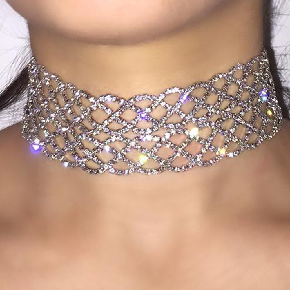 Women'S Accessories Amazon - قلادة نسائية بتصميم سلسلة مرصعة بأحجار
