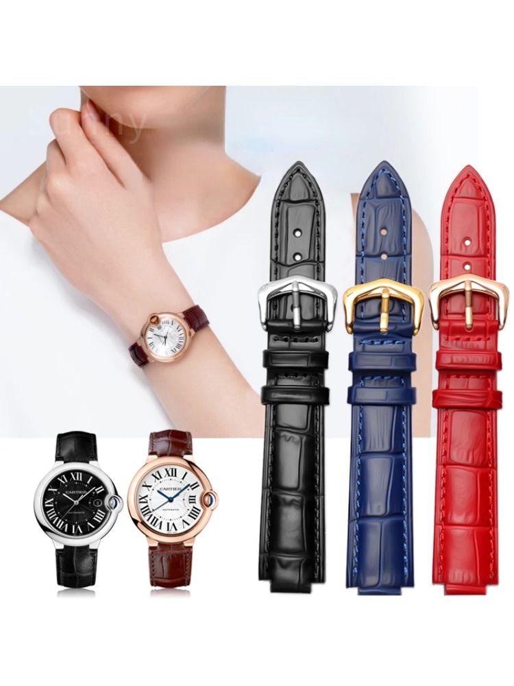 Women'S Accessories Cartier - حزام ساعة من الجلد الطبيعي لساعة