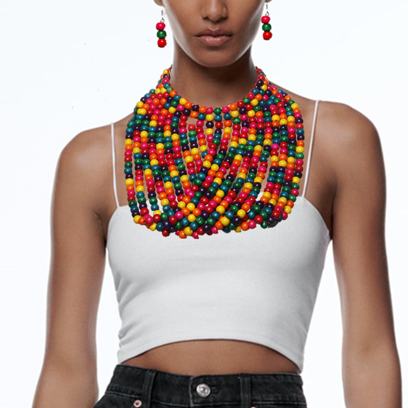 Women'S Accessories Amazon - مجموعة قلادة متعددة الطبقات مهدب من