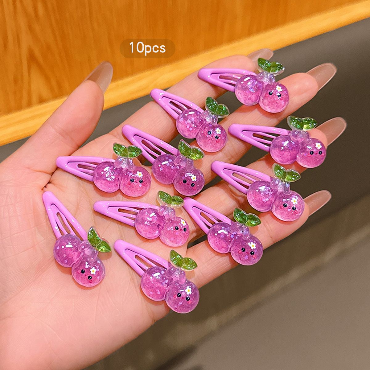 Women'S Affordable Accessories - 10 مشابك شعر BB بنفسجية اللون