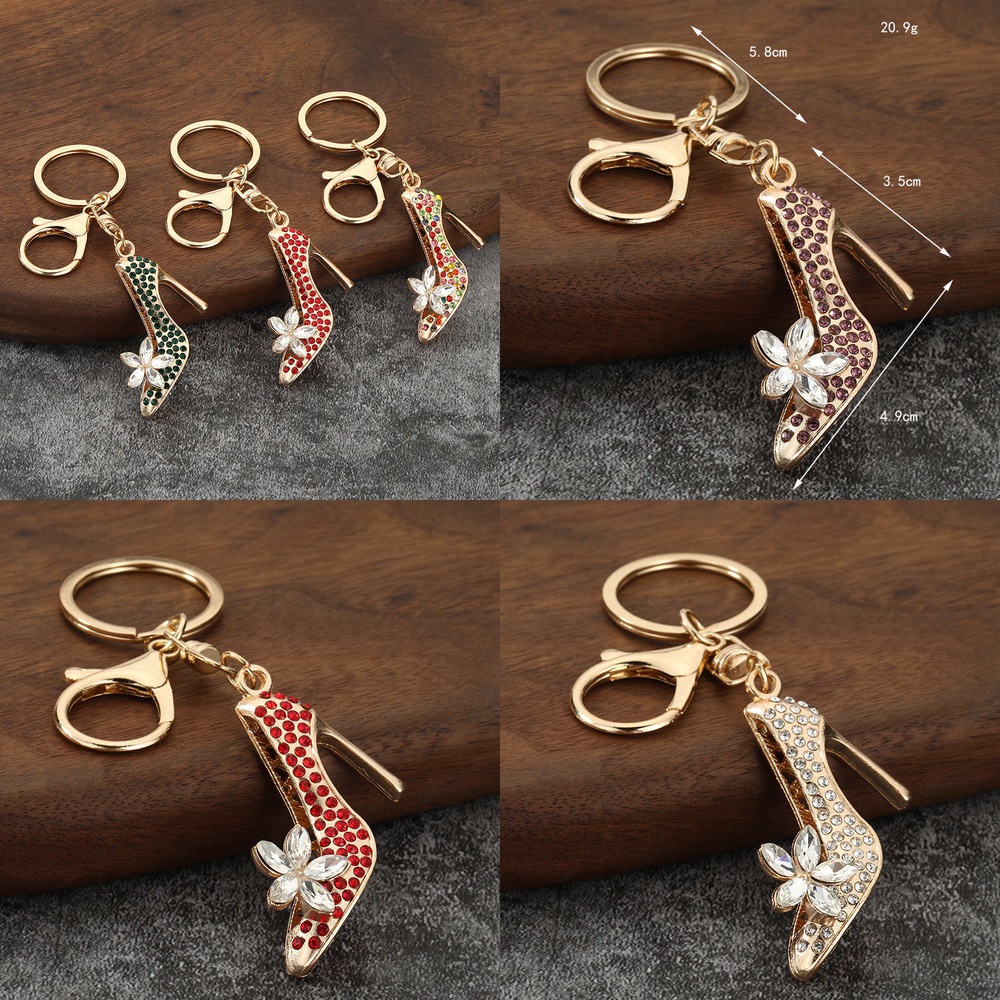 Women'S Accessories Amazon - سلسلة مفاتيح أنيقة بكعب عالٍ مرصعة