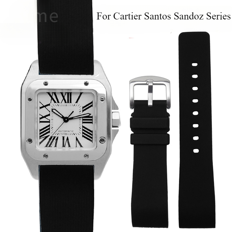 Women'S Accessories Cartier - أسود أزرق حزام ساعة سيليكون لكارتييه