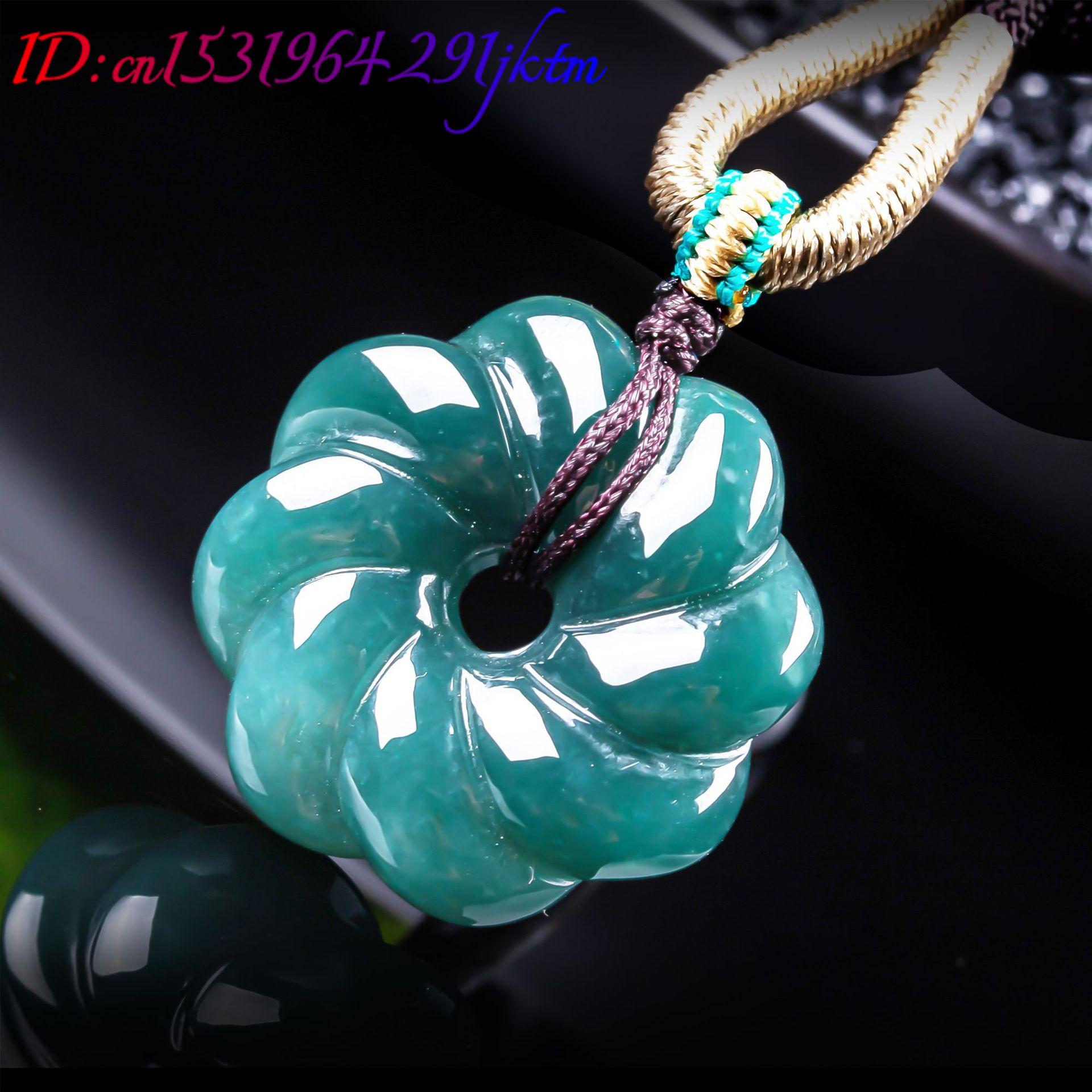 قلادة زهرة من اليشم البورمي ال - مراجعة Woman Accessory وسعره
