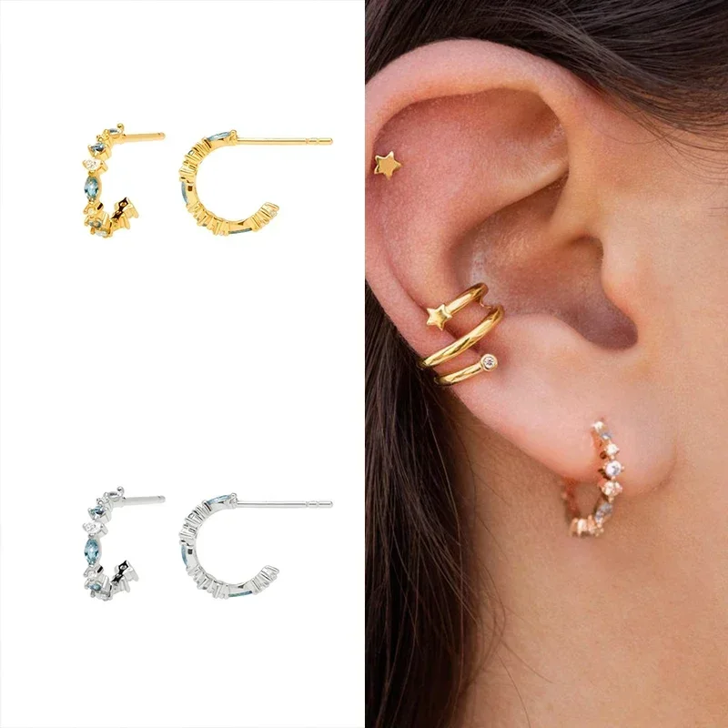 النساء 925 فضة الأذن إبرة كبير - مراجعة Statement Earrings Oversized وسعره