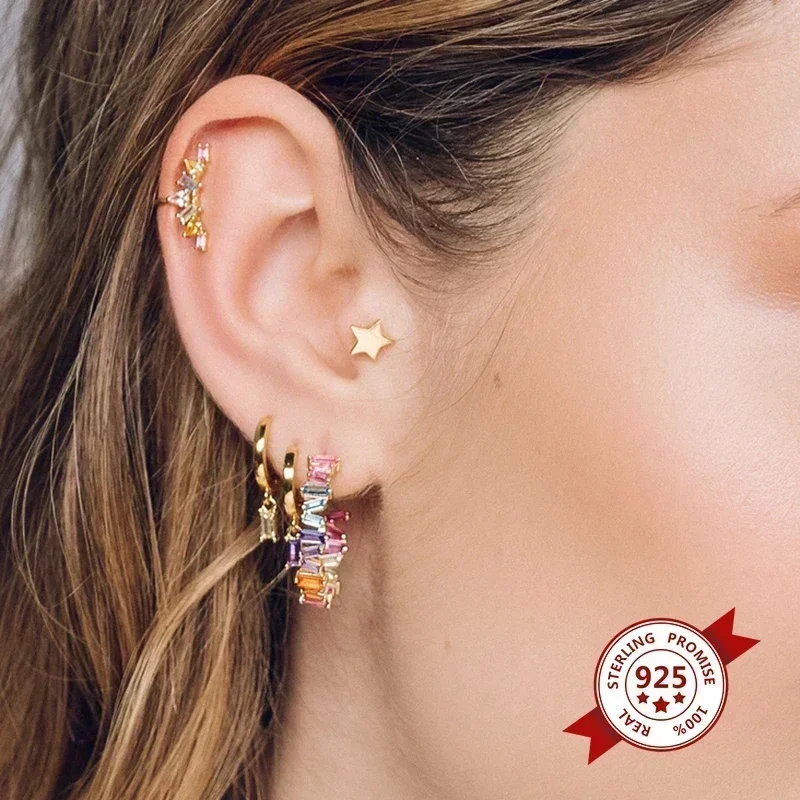 النساء 925 فضة الأذن إبرة كبير - مراجعة Statement Earrings Oversized وسعره