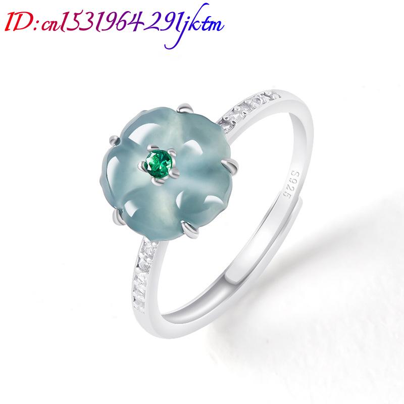 خواتم زهرة اليشم البورمي الأزر - مراجعة Woman Accessory وسعره