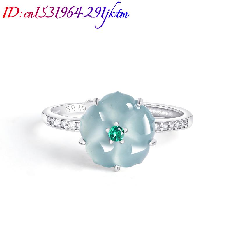 خواتم زهرة اليشم البورمي الأزر - مراجعة Woman Accessory وسعره
