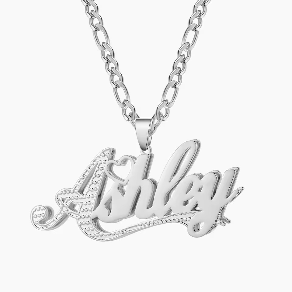 18K مطلية بالذهب اسم مخصص طبقة - مراجعة Layered Necklace Set وسعره