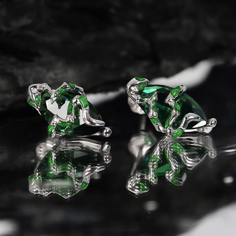 F.I.N.S الشرير S925 فضة الأفعى - مراجعة Statement Earrings Oversized وسعره