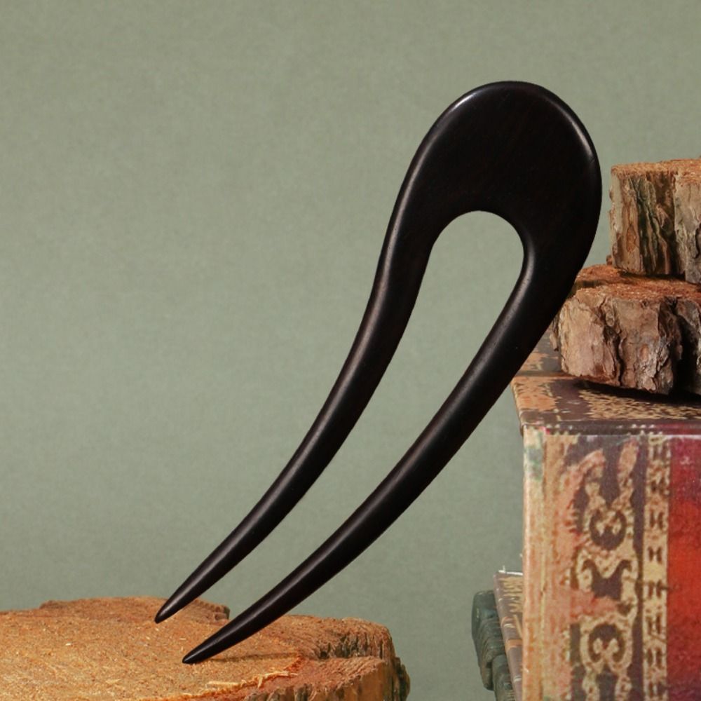 دبابيس شعر خشبية على شكل حرف U - مراجعة Women Knight Accessories وسعره