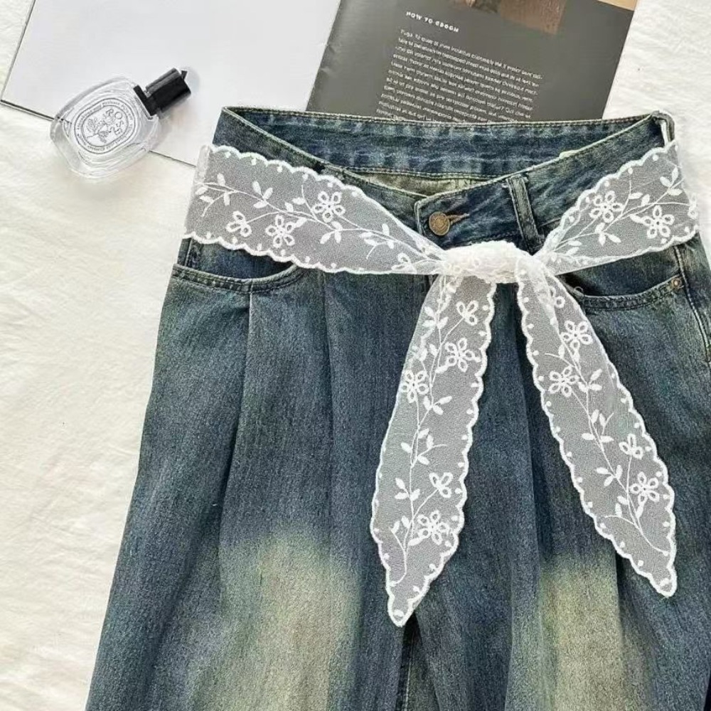 حزام دانتيل أبيض أنيق للنساء،  - مراجعة Woman Accessory وسعره