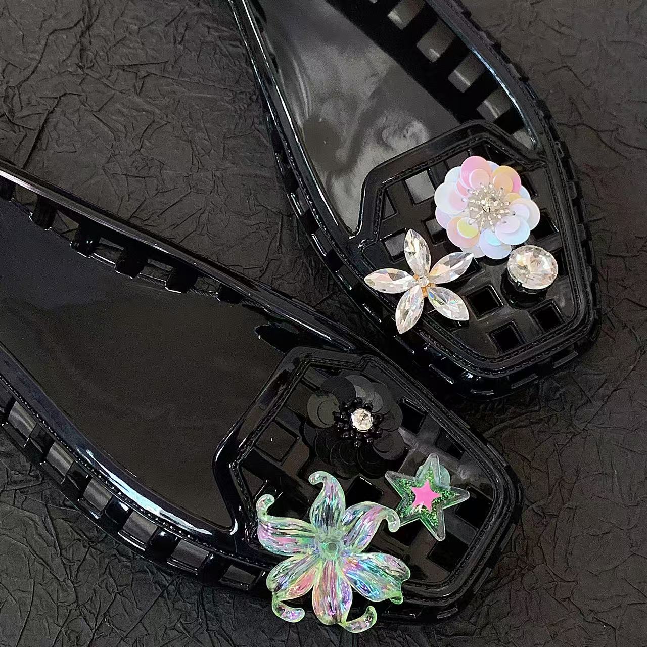 أحذية جيلي كريستال للنساء، أحذ - مراجعة Women'S Accessories For Shoes وسعره