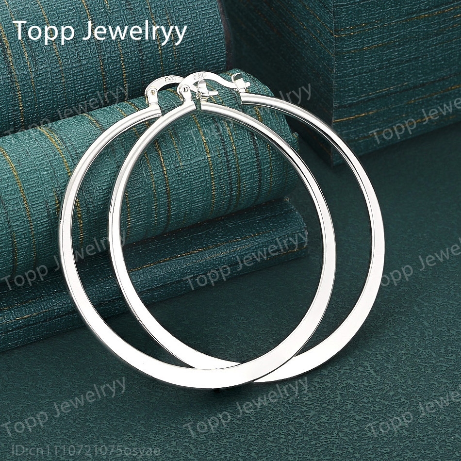 أقراط فاخرة كبيرة مستديرة مسطح - مراجعة Statement Earrings Oversized وسعره