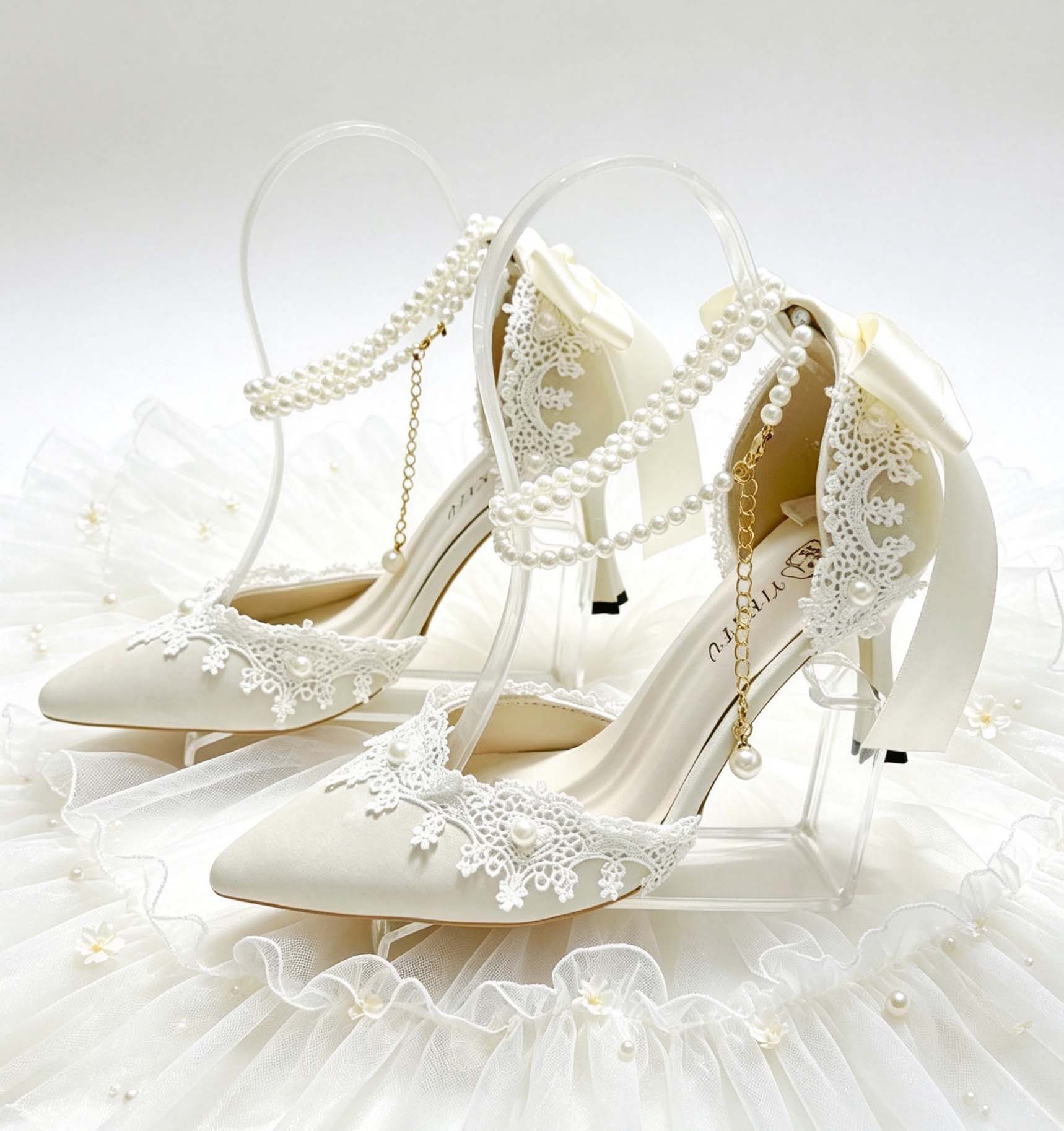 أحذية نسائية ذات كعب عالٍ مزين - مراجعة Women'S Accessories For Shoes وسعره