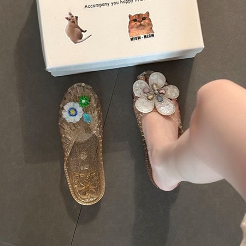 أحذية جيلي كورية بتصميم زهرة ا - مراجعة Women'S Accessories For Shoes وسعره