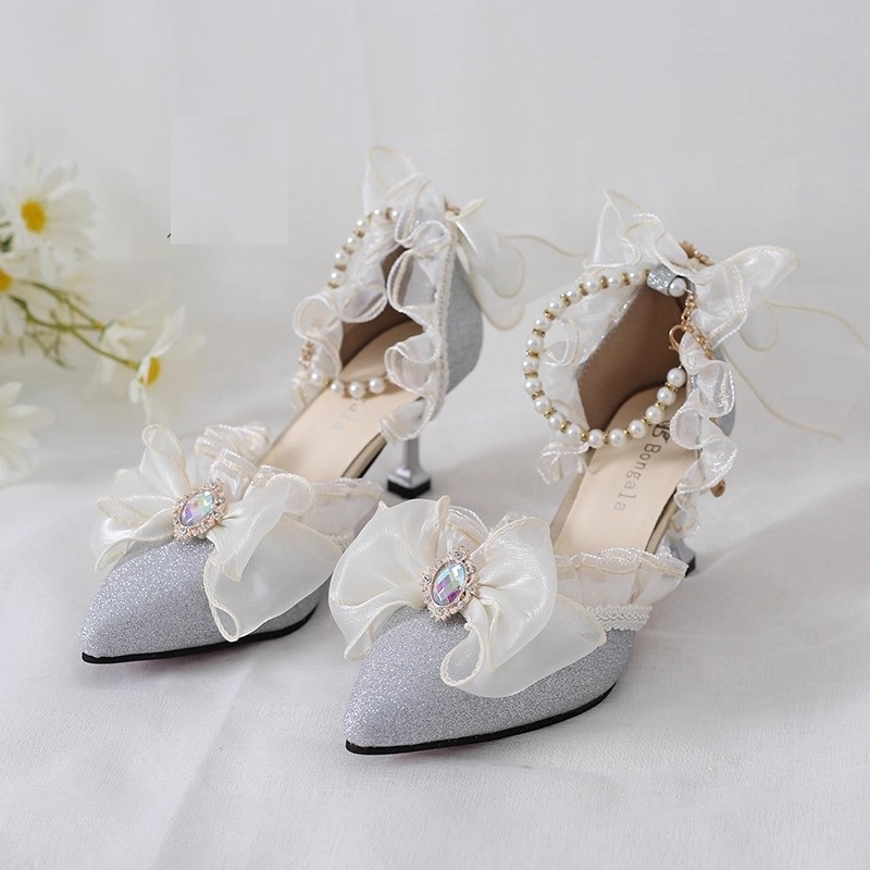 أحذية لوليتا النسائية ذات الطر - مراجعة Women'S Accessories For Shoes وسعره
