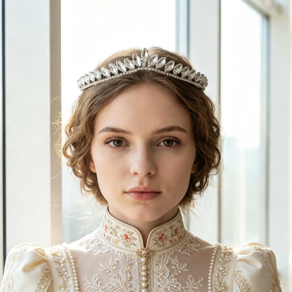 تيجان شعر كريستالية بسيطة للعر - مراجعة Women'S Hair Accessories Wedding وسعره