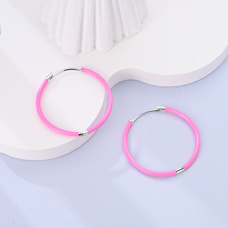 925 فضة أقراط النساء تألق الور - مراجعة Statement Earrings Oversized وسعره